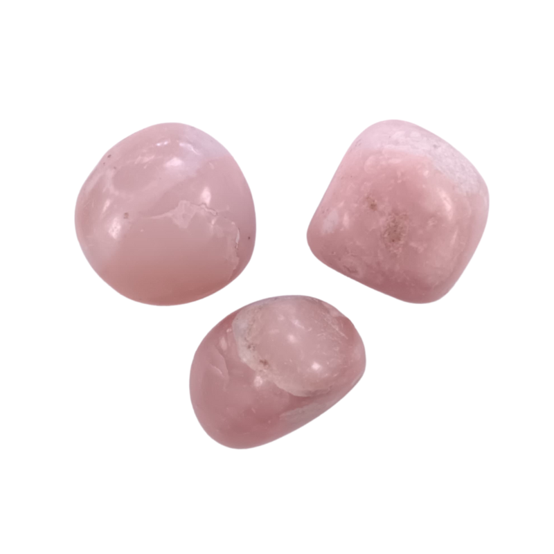 Andenopal rosa Trommelstein