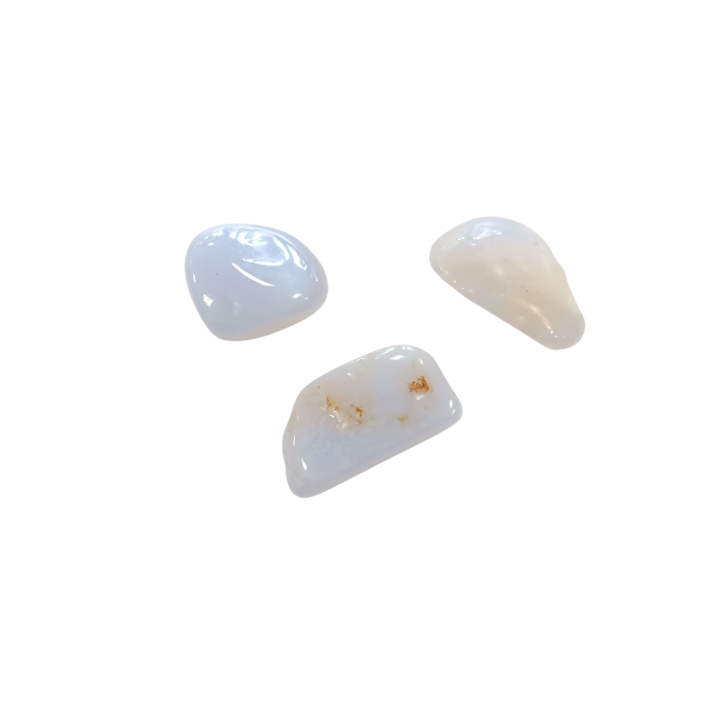 Chalcedon (blau) Trommelstein