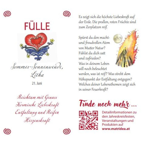 Jahreskreis Energiekerze FÜLLE - Litha