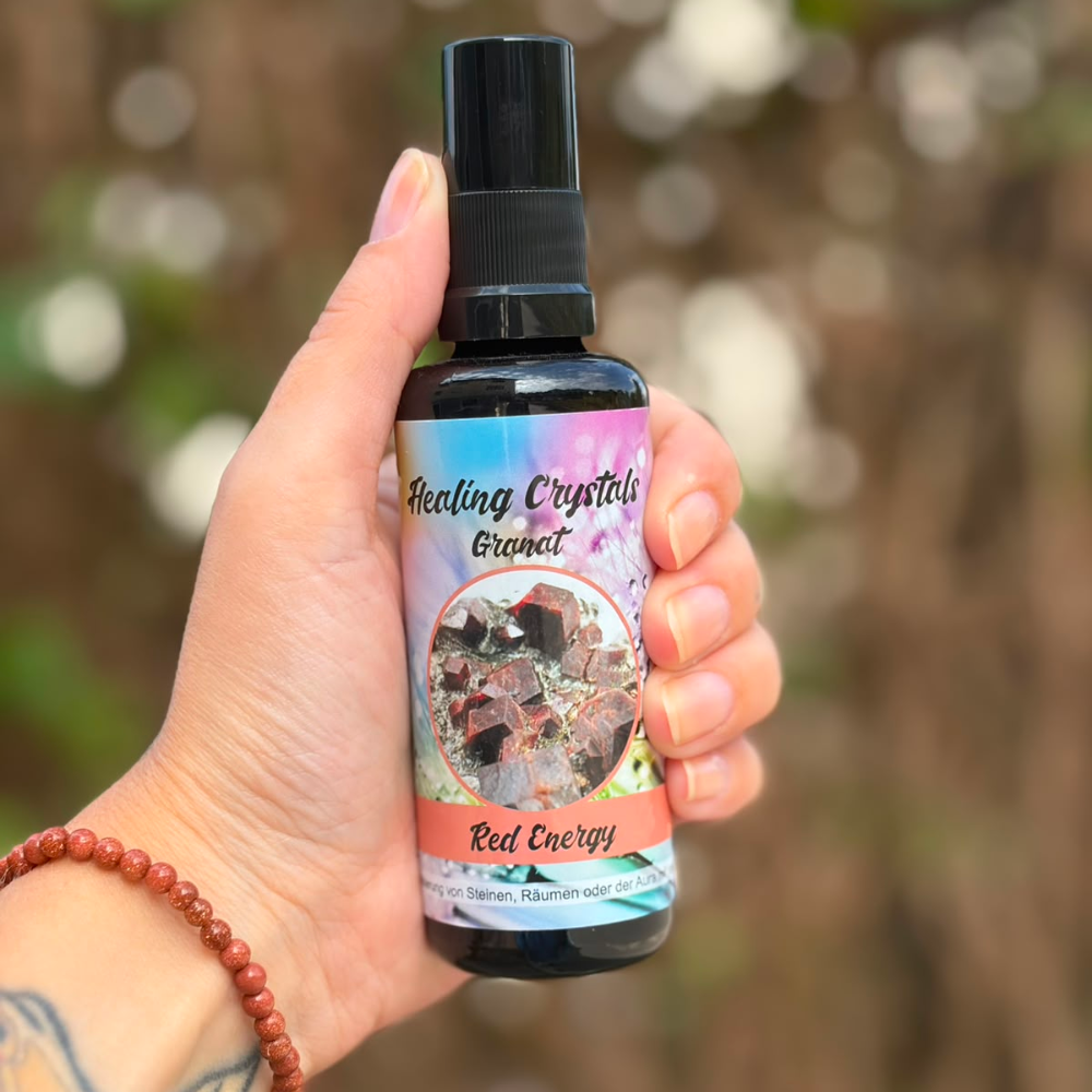 Healing Crystals Spray Granat - Red Energy