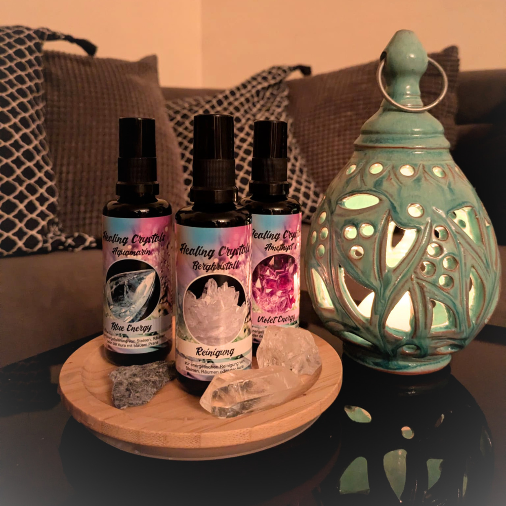 Das Ruhe-finden-Set - Healing Crystals Aura- & Raumsprays