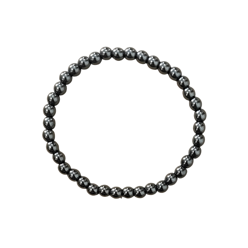 Kleines Kugelarmband Hämatit 4 mm