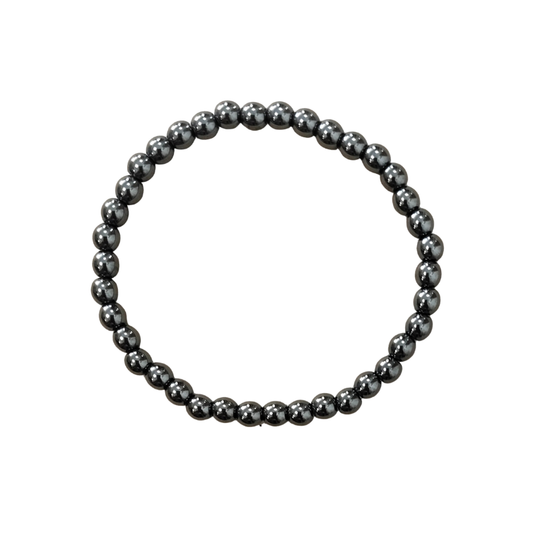 Kleines Kugelarmband Hämatit 4 mm