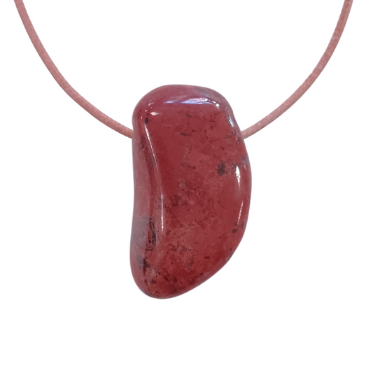 Jaspis Rot gebohrt