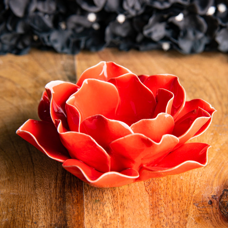 Rosenblüte rot