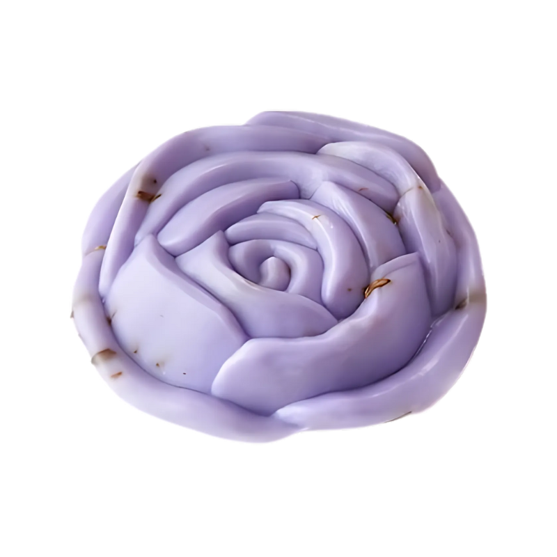 Schafmilchseife Lavendel in Rosenform