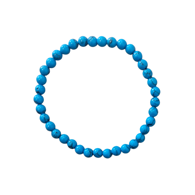 Kleines Kugelarmband Türkis (rec.) 4 mm