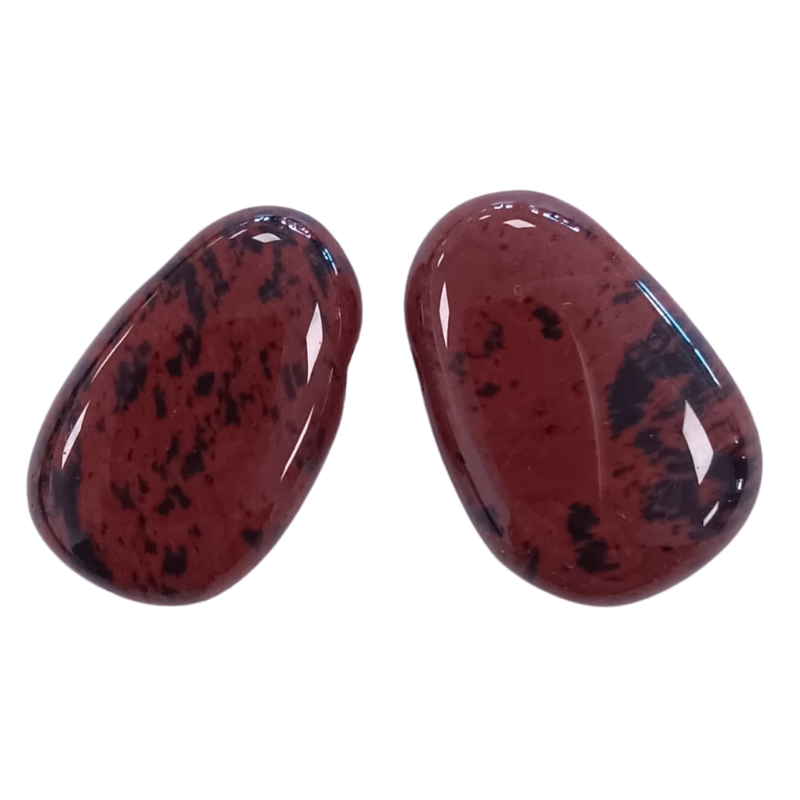 Mahagoniobsidian gebohrt