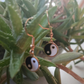 Yin Yang Edelstahl Ohrhaken gold