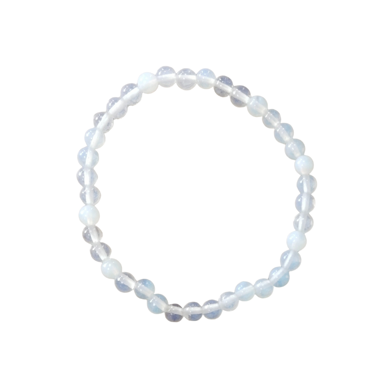 Kleines Kugelarmband Opalglas 4 mm