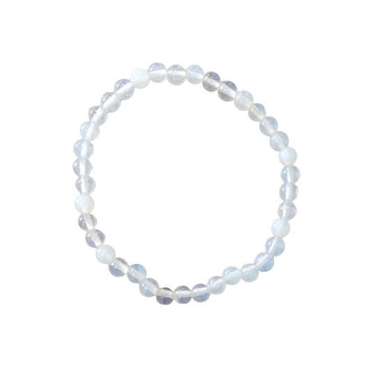 Kleines Kugelarmband Opalglas 4 mm