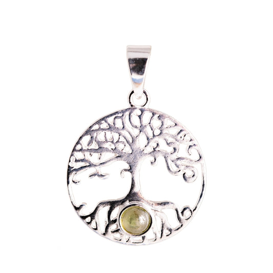 Lebensbaum Anhänger mit Peridot