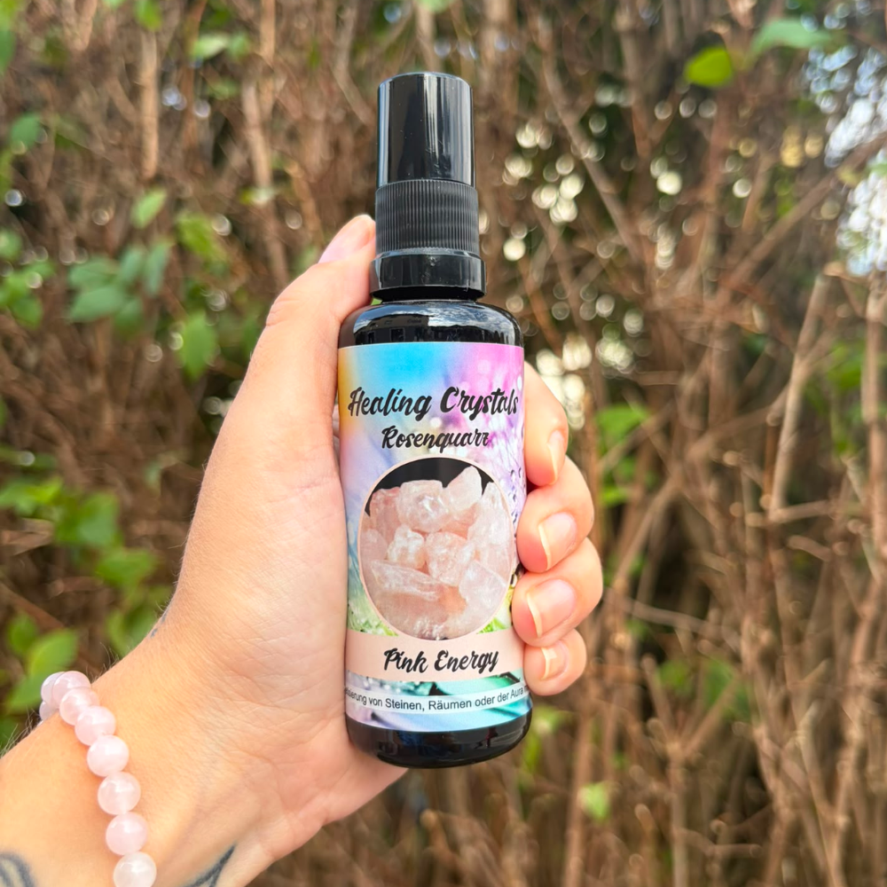 Healing Crystals Spray Rosenquarz - Pink Energy