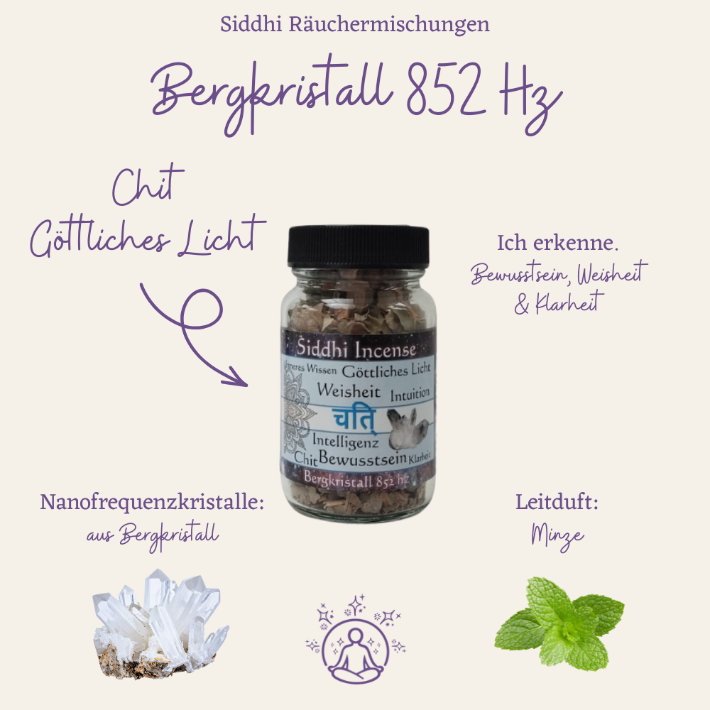 Siddhi Räuchermischung Bergkristall 852 Hz