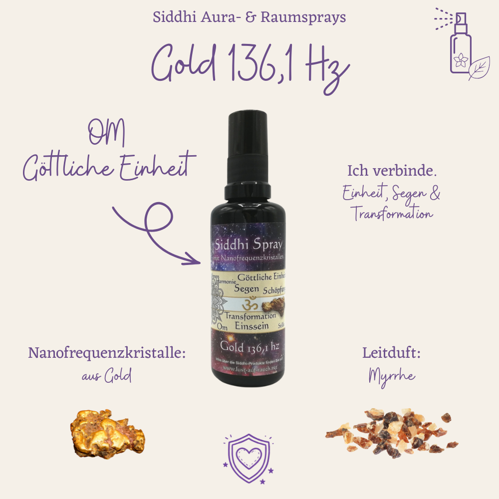 Siddhi Spray Gold 136,1 Hz
