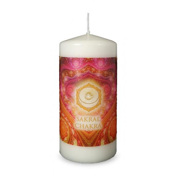Sakralchakra Energiekerze normal