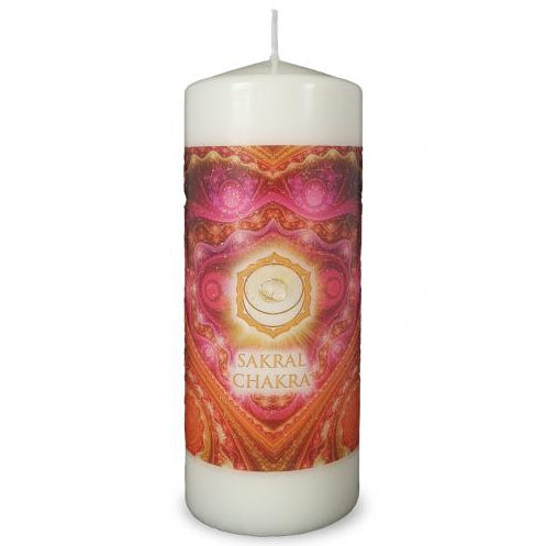 Sakralchakra Energiekerze groß