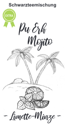 Pu Erh Mojito - Schwarzteemischung