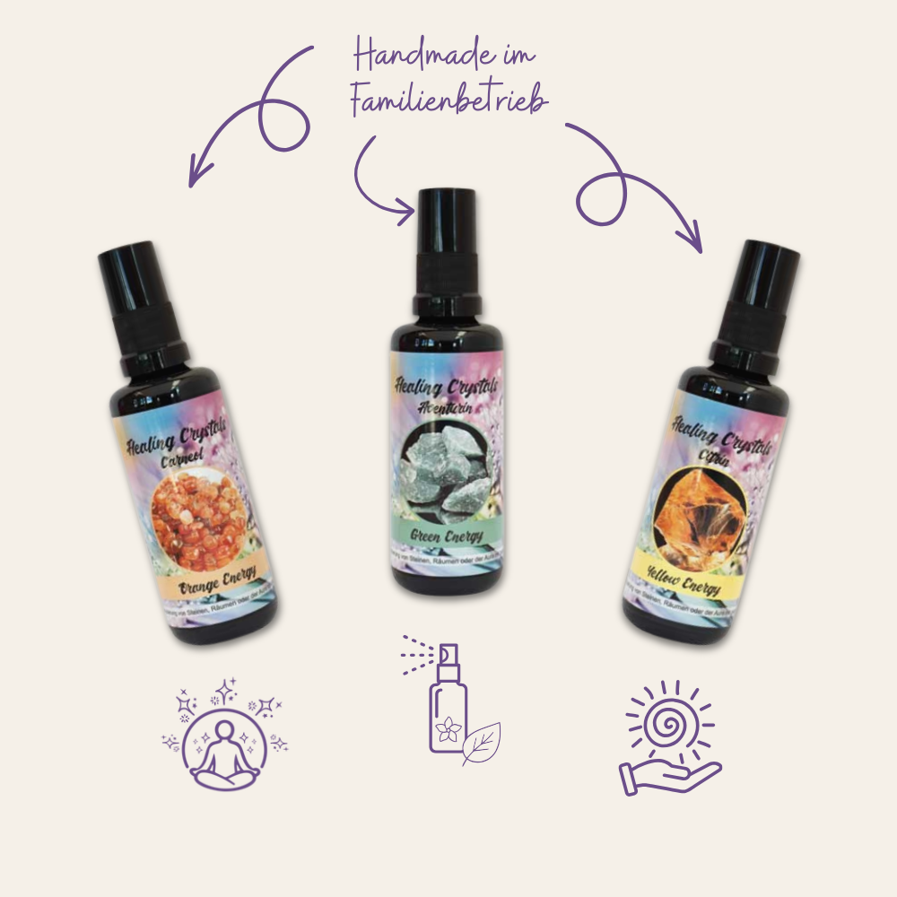Das Energie-Reset Set - Healing Crystals Aura- & Raumsprays