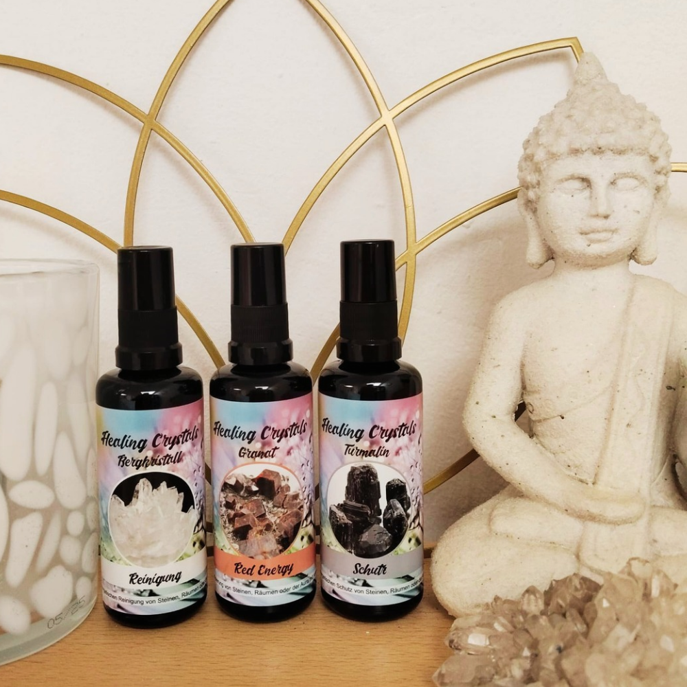 Das Aura-Ritual Set –  Healing Crystals Aura- & Raumsprays