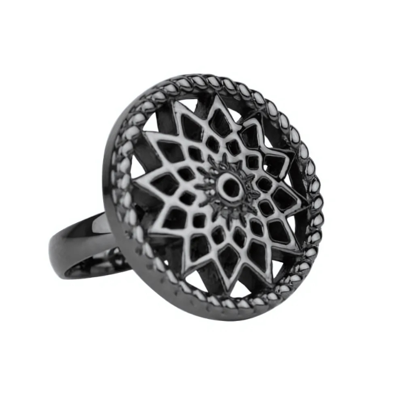 Traumfänger Ring Sonne schwarz 60 mm