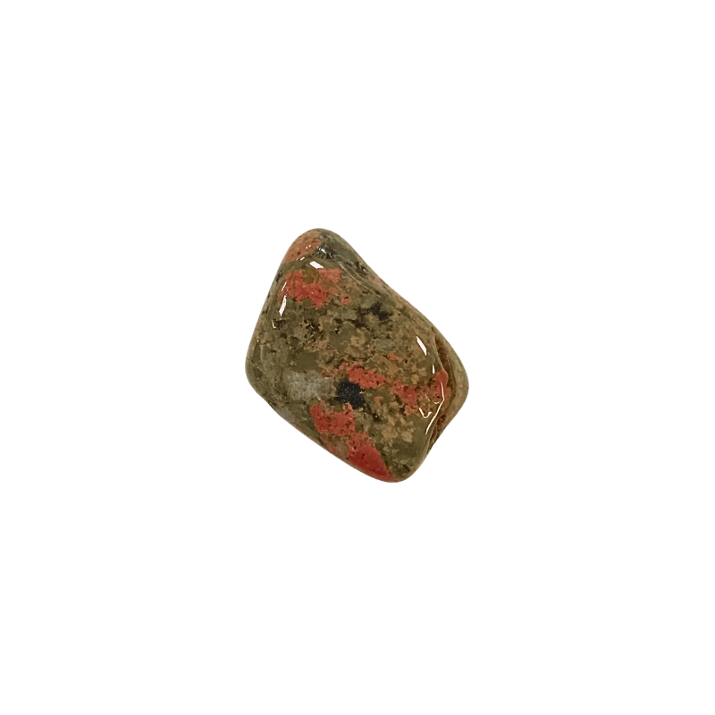 Unakit (Epidot-Feldspat) Trommelstein