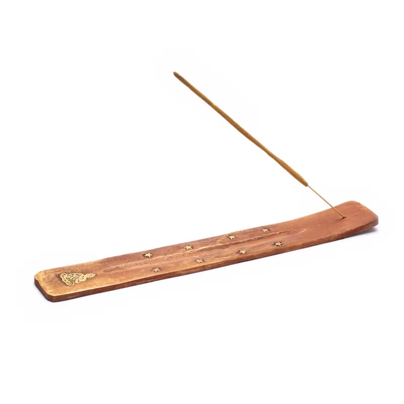 Holz Räucherstäbchenhalter Buddha