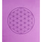 Yogamatte mit Blume des Lebens lila