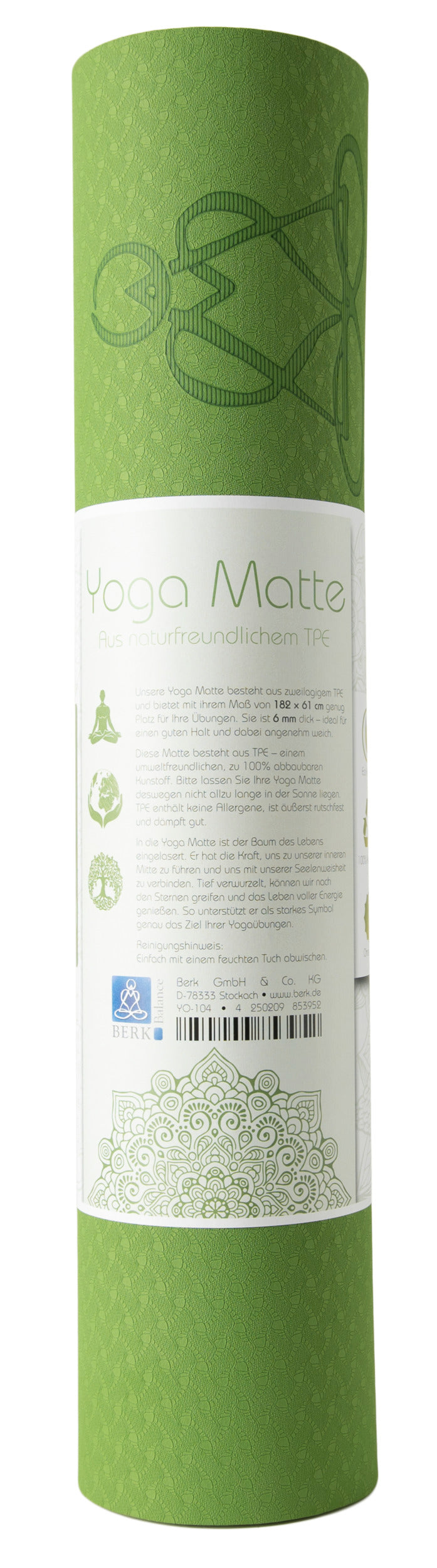 Yogamatte mit Lebensbaum