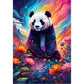 Colourful Panda - 1000 Teile Puzzle