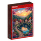 The Village by the Lake - 500 Teile Puzzle
