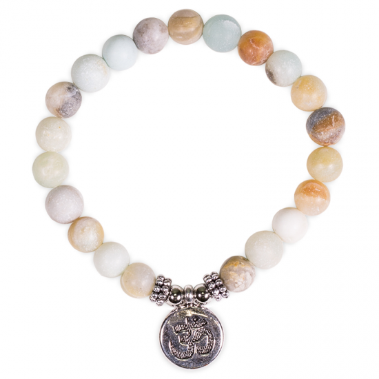 Amazonit Armband mit OM