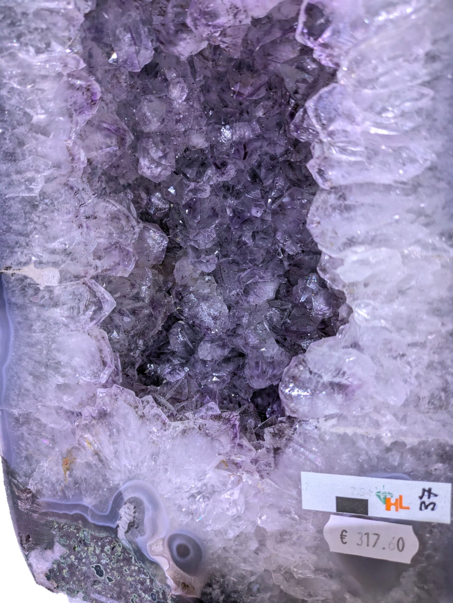 Amethystdruse mit Achat #037-GF