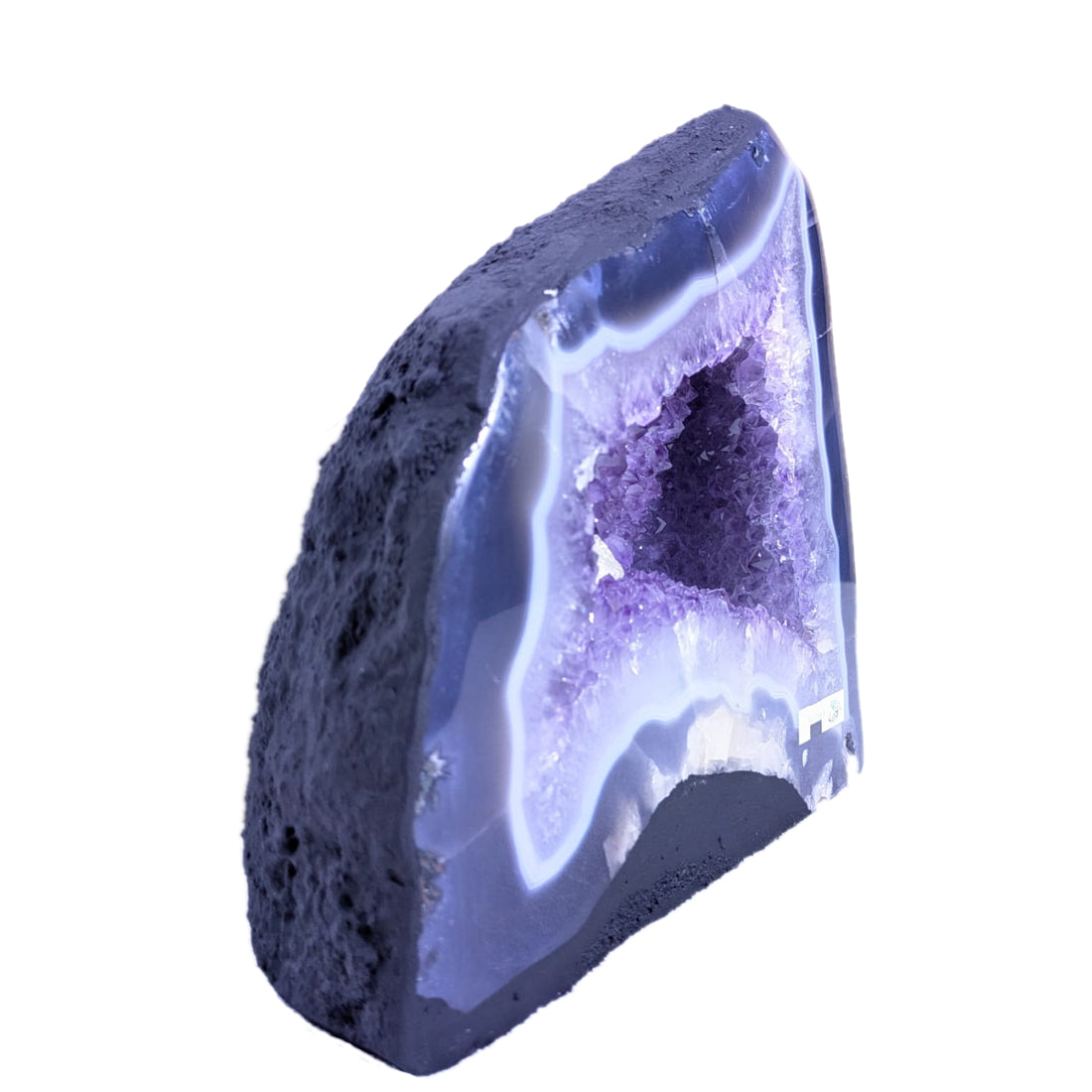Amethystdruse mit Achatrand #407-GF