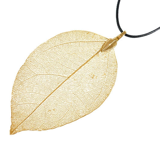 Blatt Anhänger gold