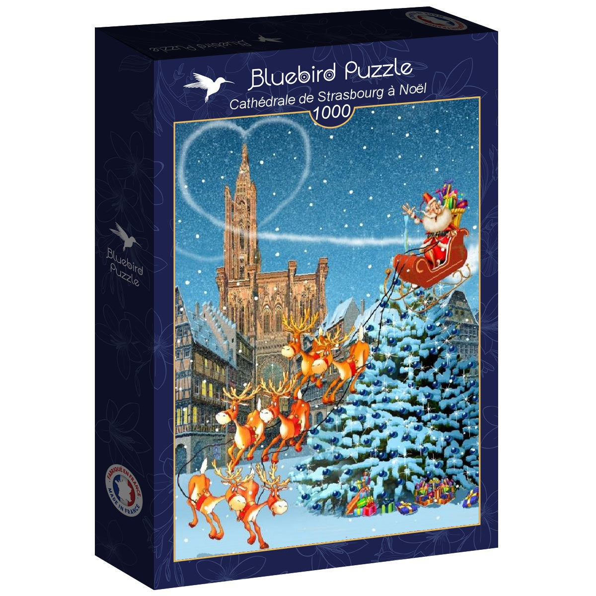 Cathédrale de Strasbourg à Noël - 1000 Teile Puzzle