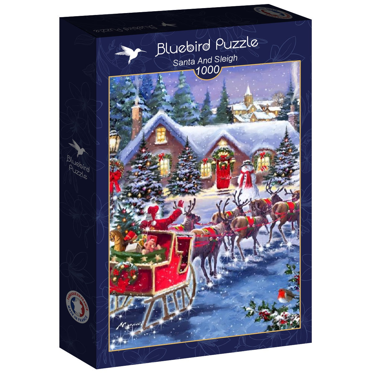 Santa And Sleigh - 1000 Teile Puzzle