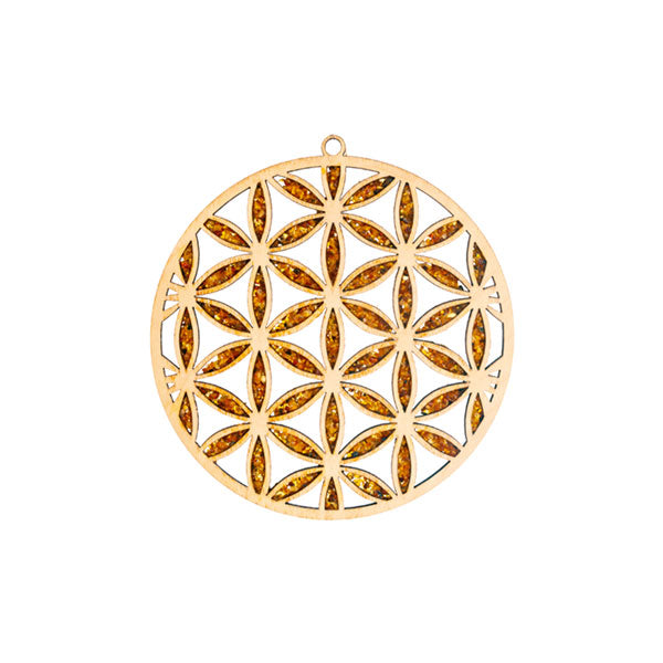 Bernstein Suncatcher Blume des Lebens