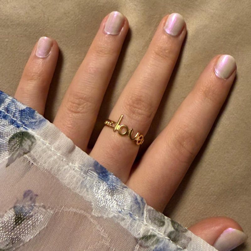 love gold - Edelstahl-Ring