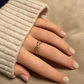 Unendlichkeit gold - Edelstahl-Ring