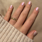 Herzen gold - Edelstahl-Ring