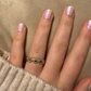 Herzen gold - Edelstahl-Ring