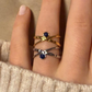 Duo blue gold - Edelstahl-Ring