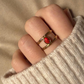 Duo red gold - Edelstahl-Ring