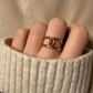 Duo red gold - Edelstahl-Ring