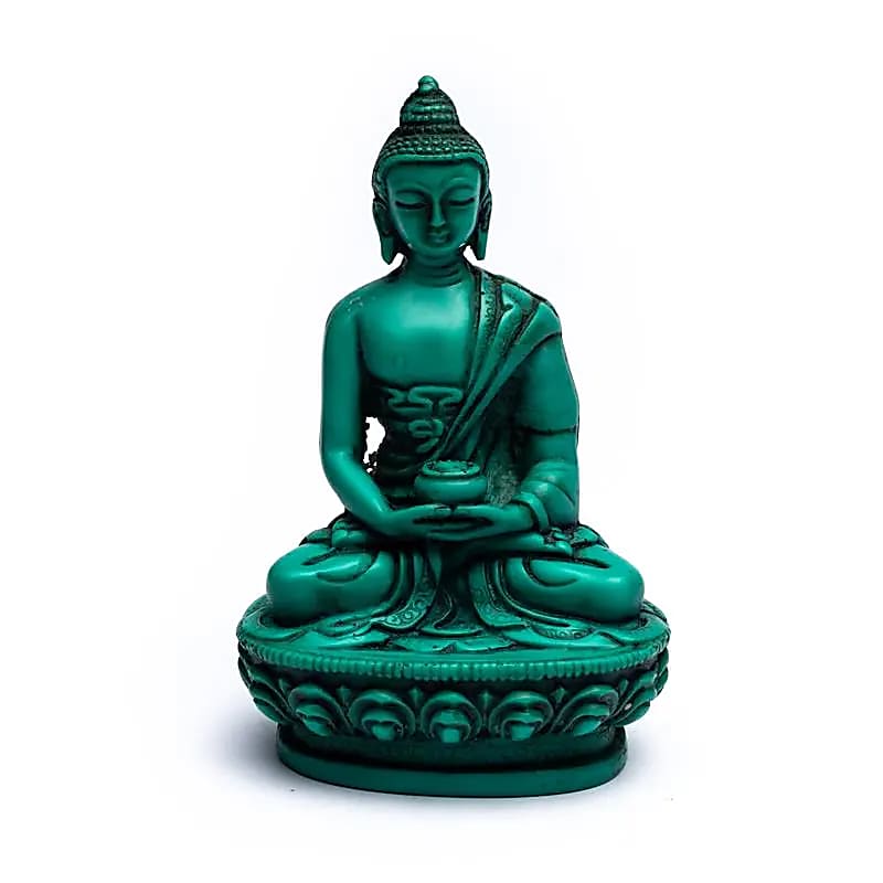 Buddha sitzend grün