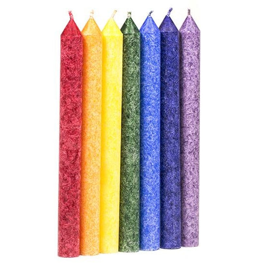 Chakra-Tafelkerzen Set