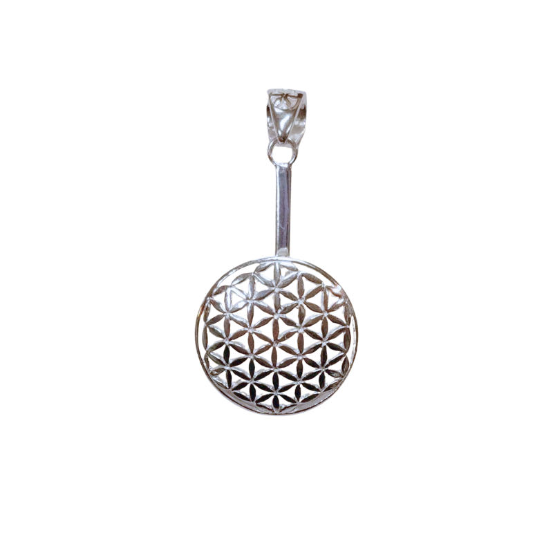 Donuthalter Blume des Lebens silber