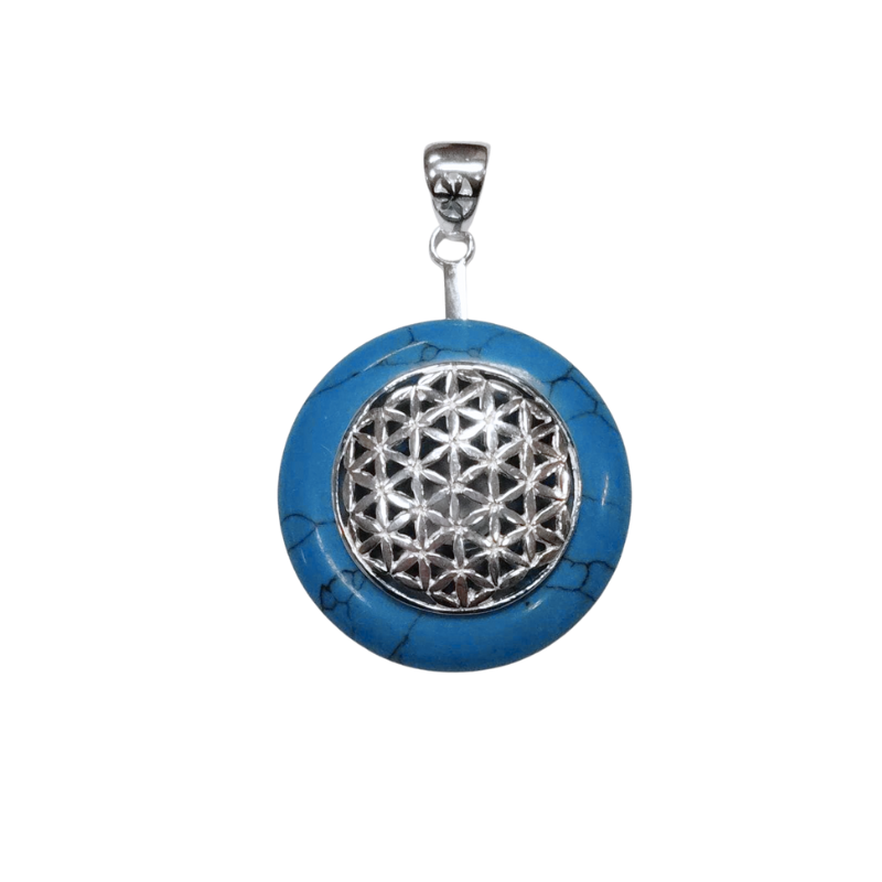 Donuthalter Blume des Lebens silber