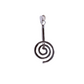 Donuthalter Spirale silberfarbig